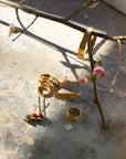 Agate Gold Brooch