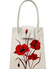 Whispering Poppies Hand-Painted Handle Bag