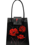 Whispering Poppies Hand-Painted Handle Bag