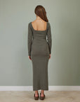 Hearts in a Row Long Knit Dress