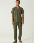 Men's Drawstring Pants in Khaki