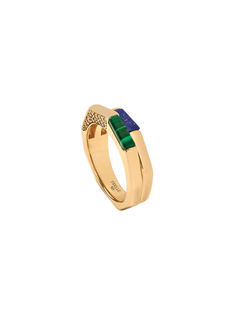Brilliant Rubik Gold Ring