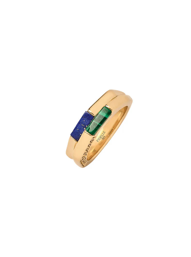 Brilliant Rubik Gold Ring