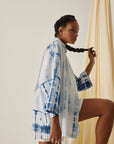 Shades Of Blue Cotton Shirt