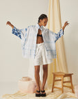 Shades Of Blue Cotton Shirt