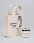 Small Tote Bag + Vegan Soy Wax Candle