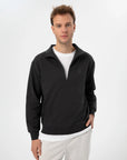 Organic Cotton High Neck Sweatshirt