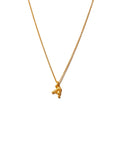 Alphabet Pendant Gold Necklace