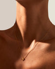 Alphabet Pendant Gold Necklace