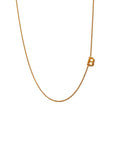 Sideways Alphabet Gold Necklace