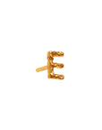 Alphabet Stud Gold Earring