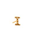 Alphabet Stud Gold Earring