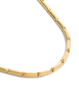 Platonic Solids Bar Link Gold Necklace
