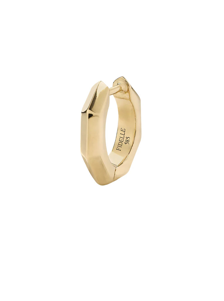Platonic Solids Gold Earrings