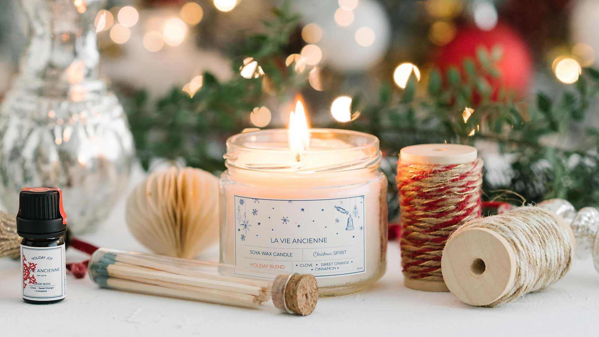 Holiday Joy Candle Box