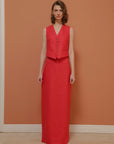 Pearl Maxi Linen Skirt