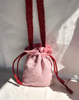 Mah-Roc x Simple As Is - Pink Mini Linen Bag