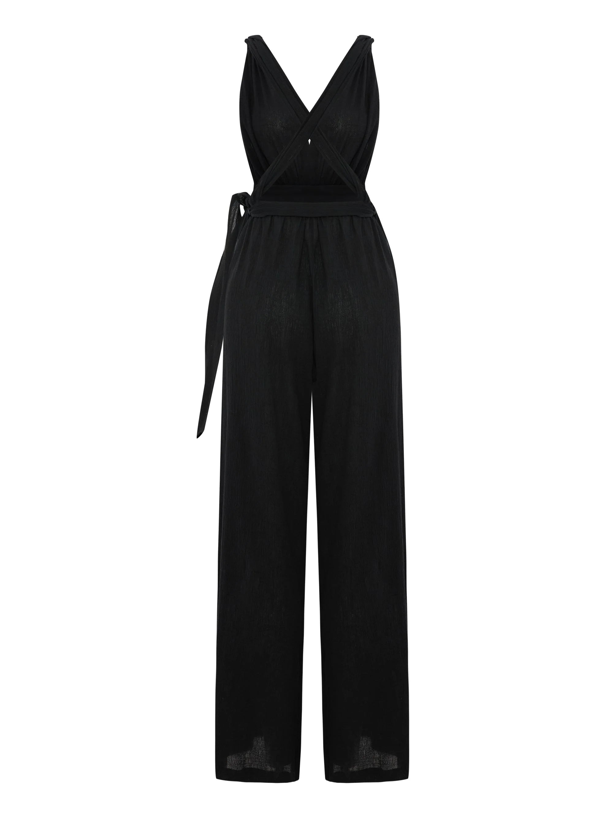 Wrap Your Way Cotton Jumpsuit