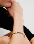 Platonic Solids Gold Bangle