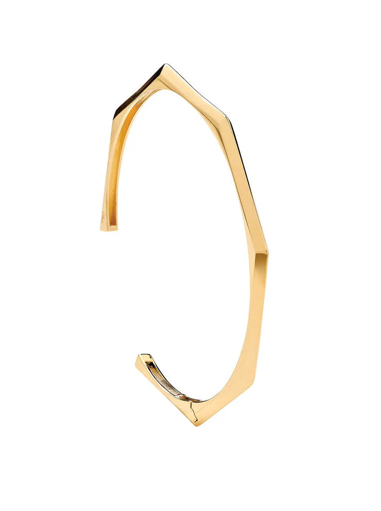 Platonic Solids Gold Bangle