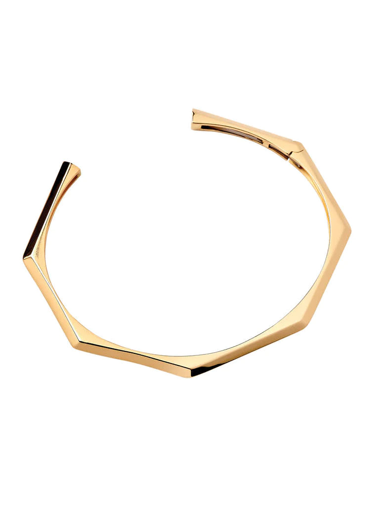 Platonic Solids Gold Bangle