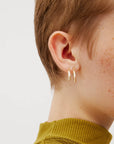 Platonic Solids Gold Earrings