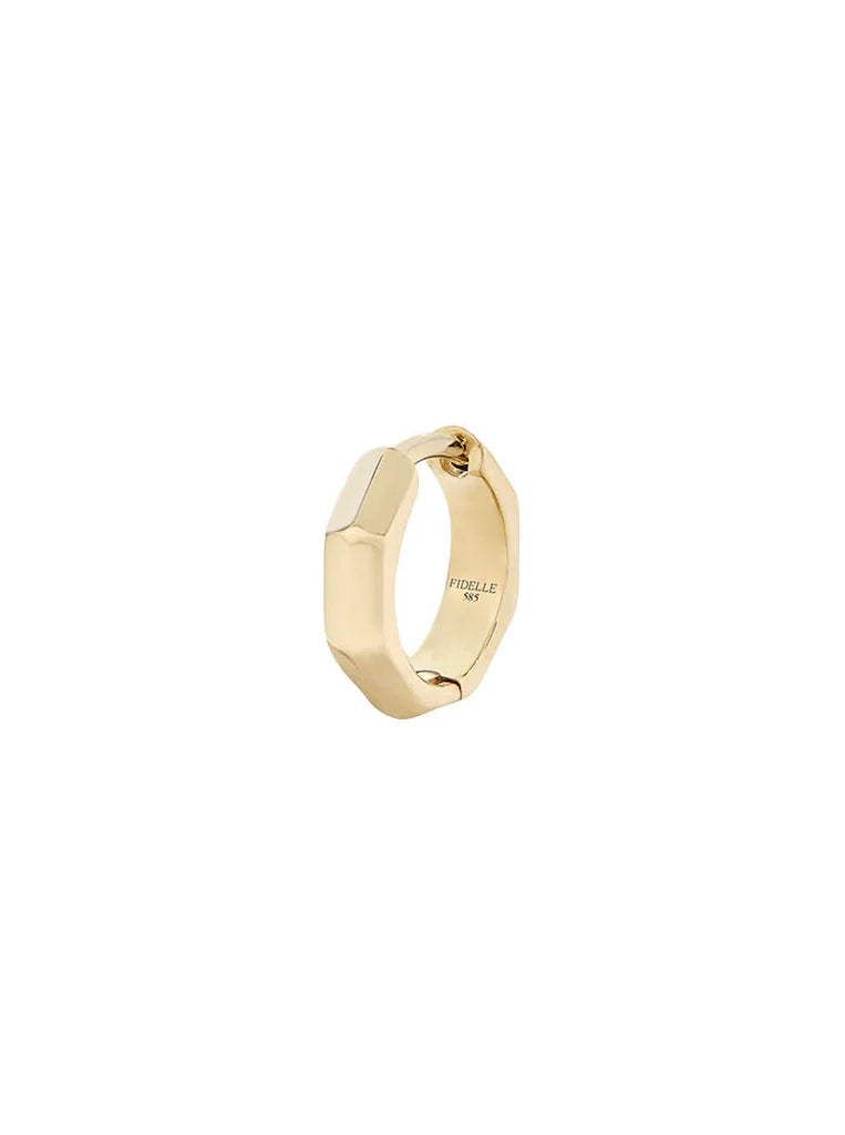 Platonic Solids Gold Earrings