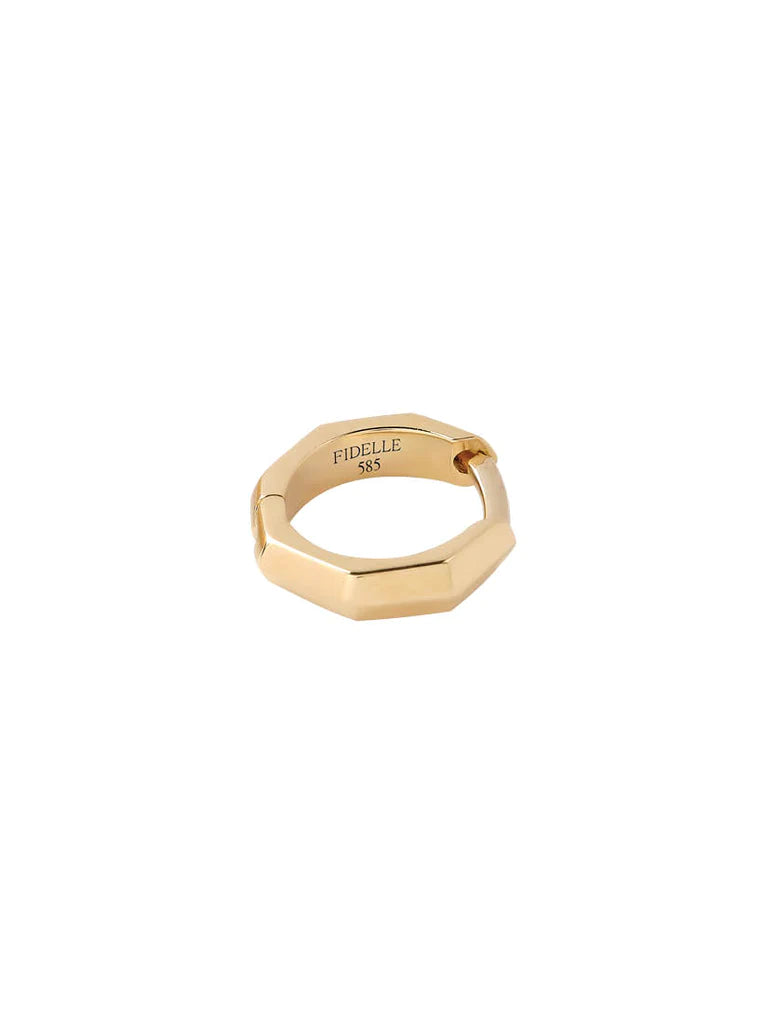 Platonic Solids Gold Earrings