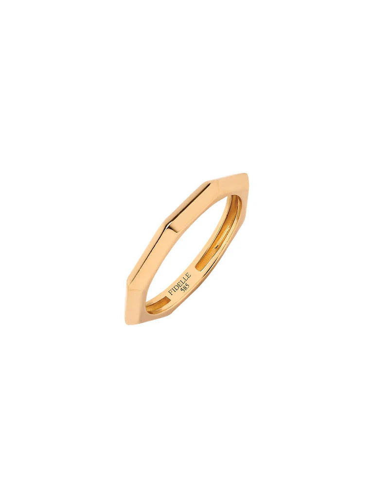 Platonic Solids Gold Ring