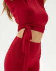 Viscose Open Back Top