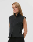 Organic Cotton High Collar Vest