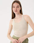 Viscose Halter Crop Top
