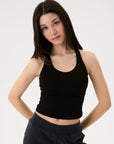 Viscose Halter Crop Top