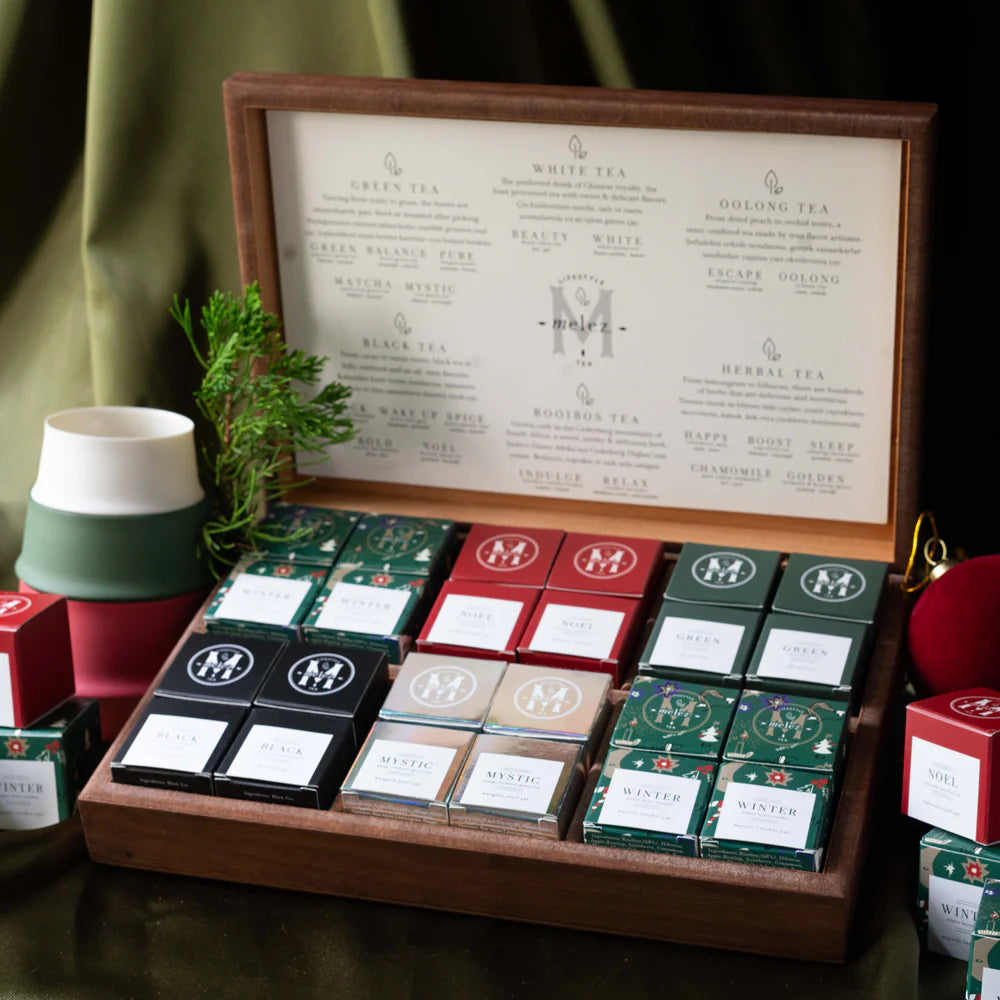 Melez Teabag Wooden Chest - Winter Edition