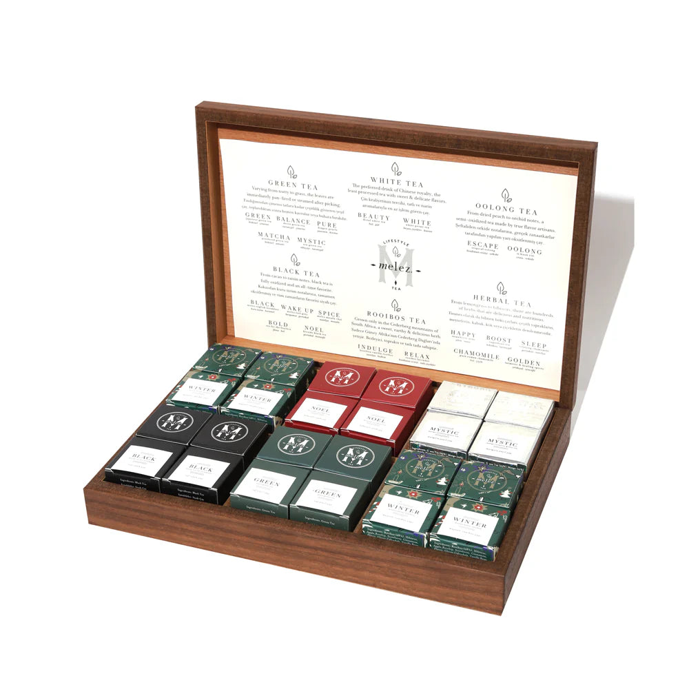Melez Teabag Wooden Chest - Winter Edition