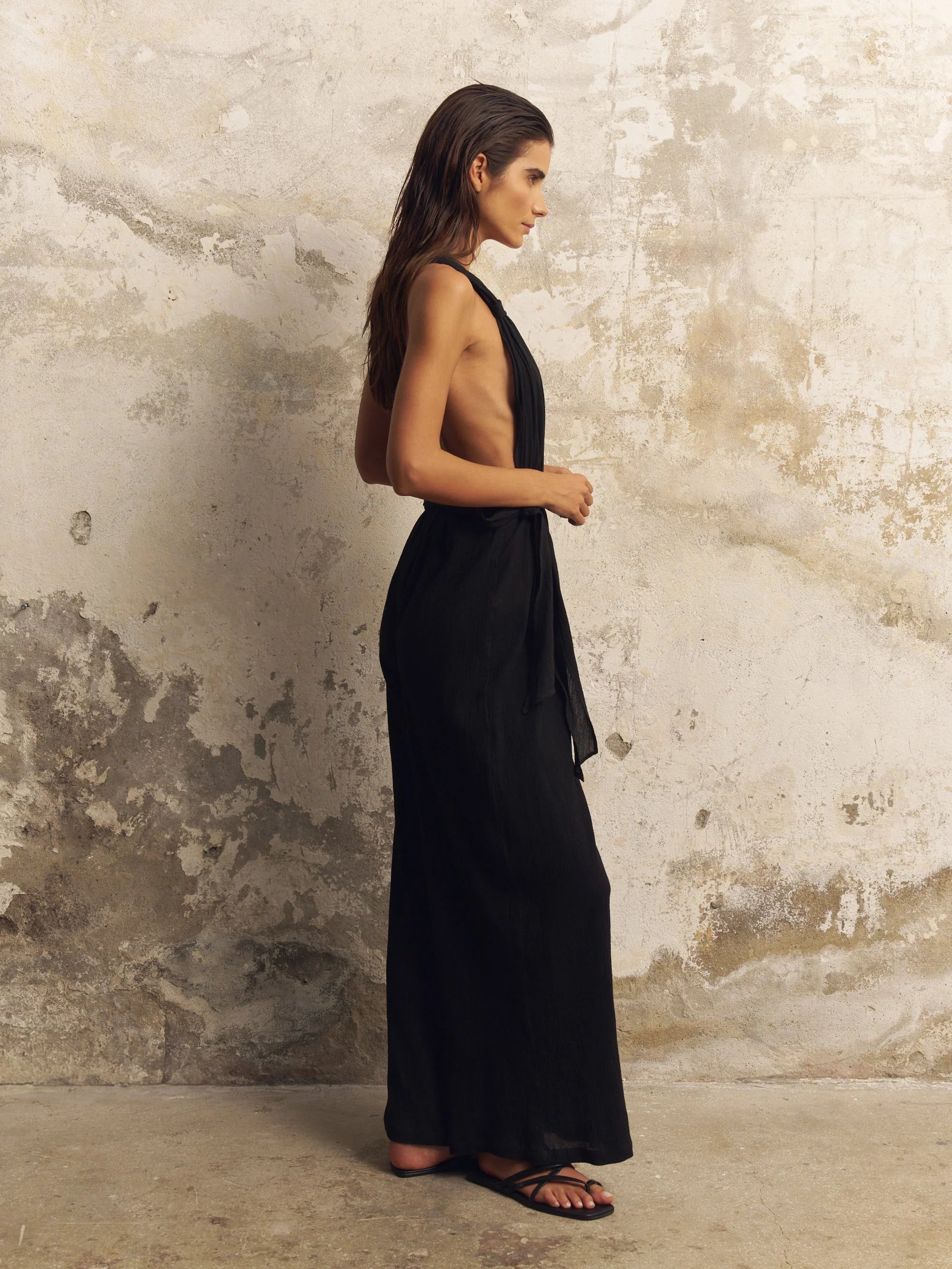 Wrap Your Way Cotton Jumpsuit