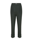 Schwarze Hose mit doppeltem Bein