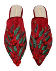 Kokina Hand-embroidery Flat Mules