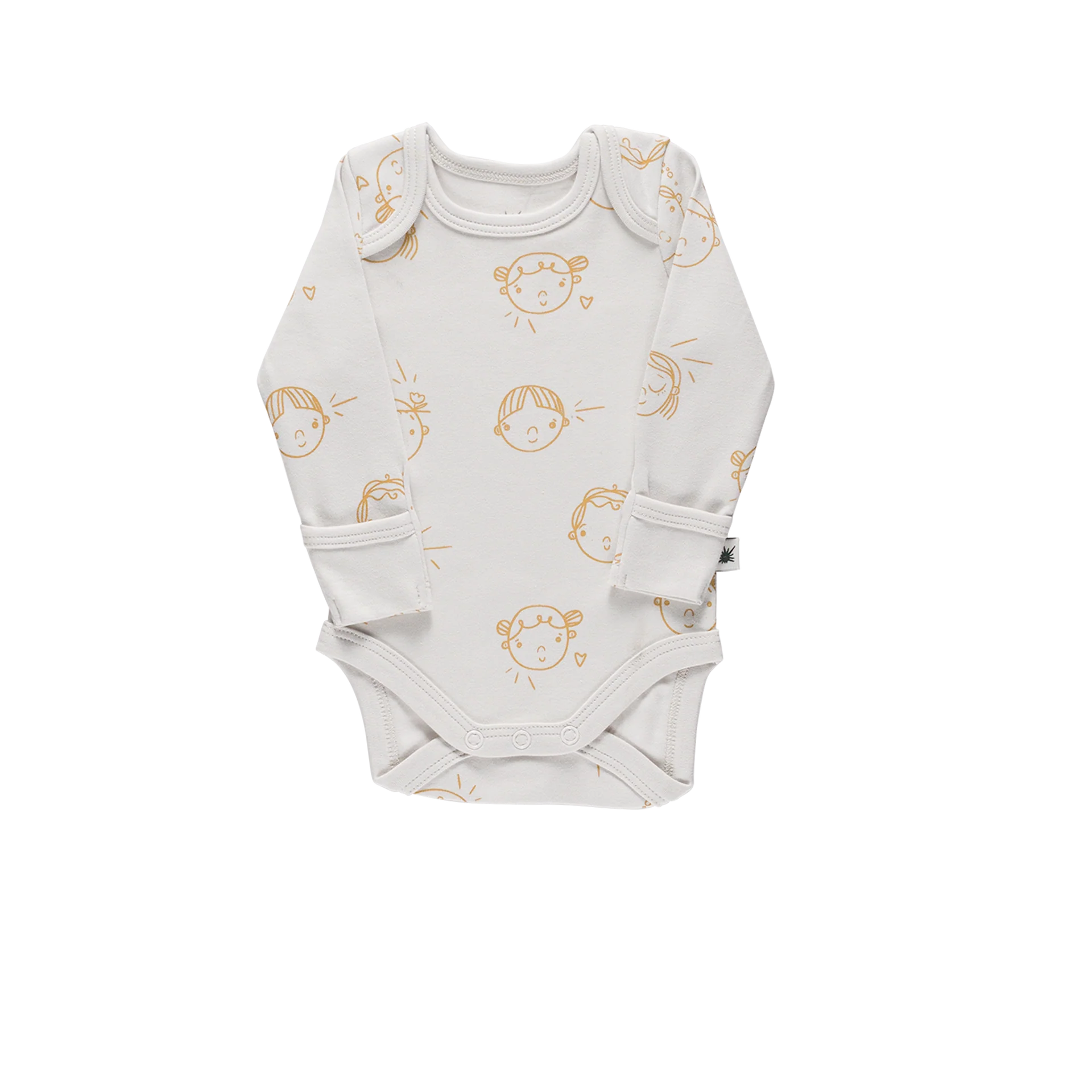 Envelope Long Sleeve Organic Cotton Onesie
