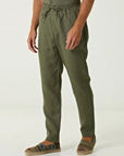 Men's Drawstring Pants in Khaki