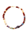 Color Series Amethyst, Citrine, Coral Gold Necklace