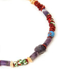 Color Series Amethyst, Citrine, Coral Gold Necklace