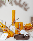 Natural Beeswax Candle Set of 2