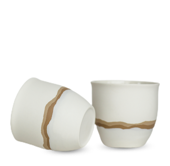 Carina Porcelain Cup Set of 2
