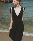 Marella Black Vegan Silk Jumpsuit