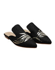 Scheherazade Hand-embroidery Flat Mules