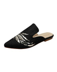 Scheherazade Hand-embroidery Flat Mules