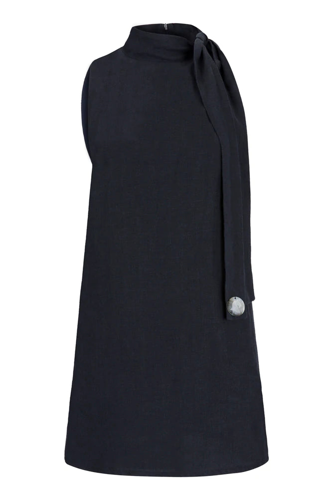 High on the Rocky Hills Linen Dress – SIMPLE AS IS