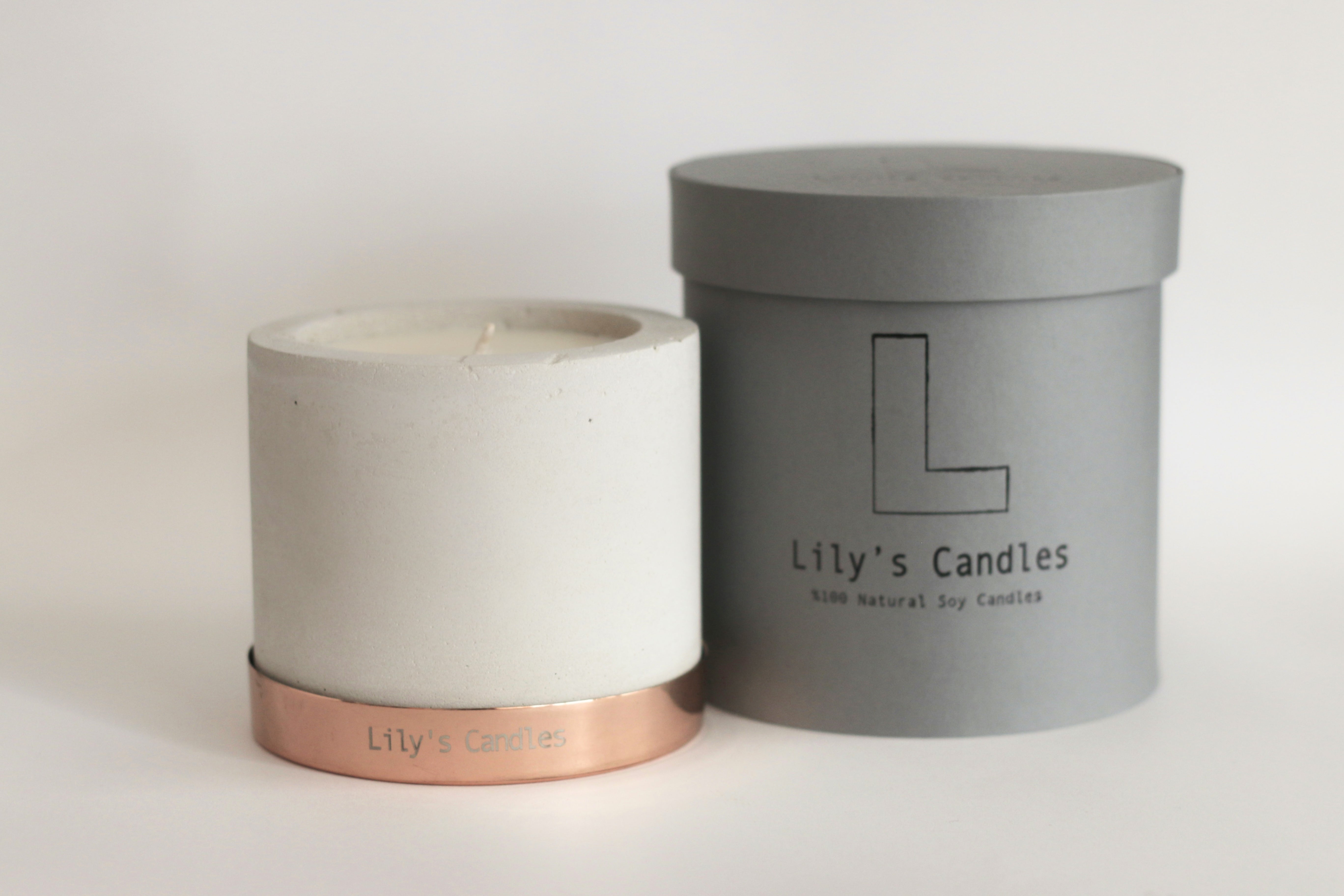 Concrete %100 Natural Soy Candle