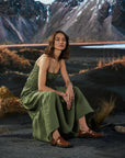 Runs Through My Mind Linen Dress